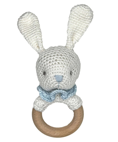 Bunny Bamboo Crochet Wooden Rattle