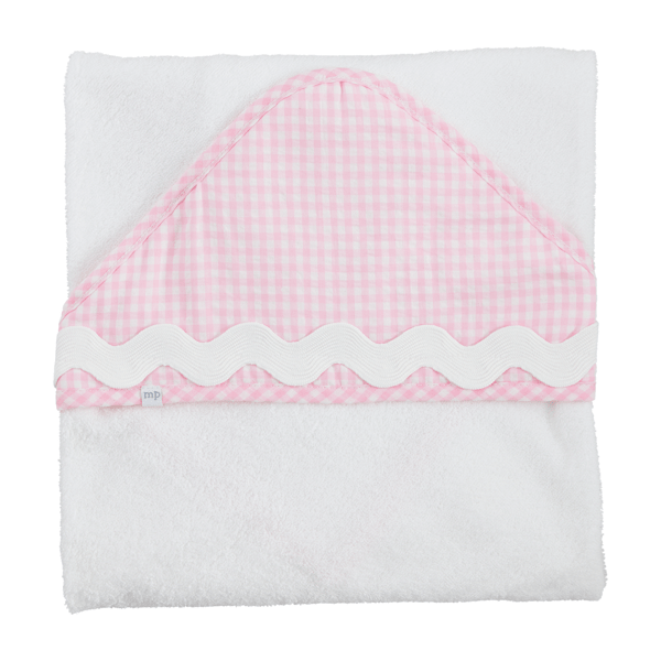 Pink Ric-Rac Hooded Towel - Persnickety Shop