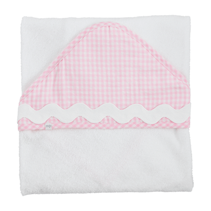 Pink Ric-Rac Hooded Towel - Persnickety Shop
