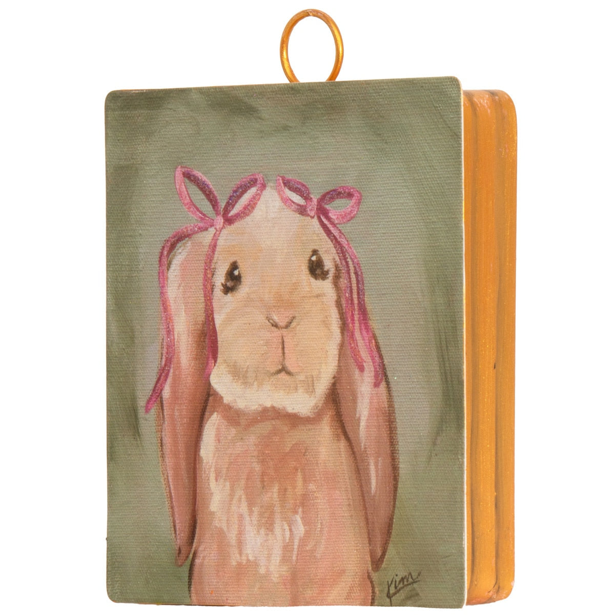 The Round Top Collection Mini Pink Bow Lop Bunny - Persnickety Shop