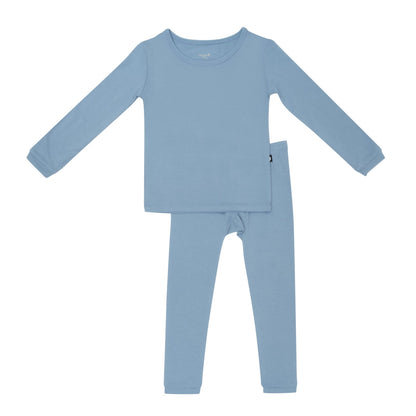 Kyte Long Sleeve Pajamas in Slate - Persnickety Shop