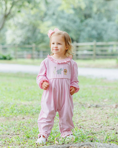 JellyBean by Smock Candy Zoo Crew Ruffle Romper