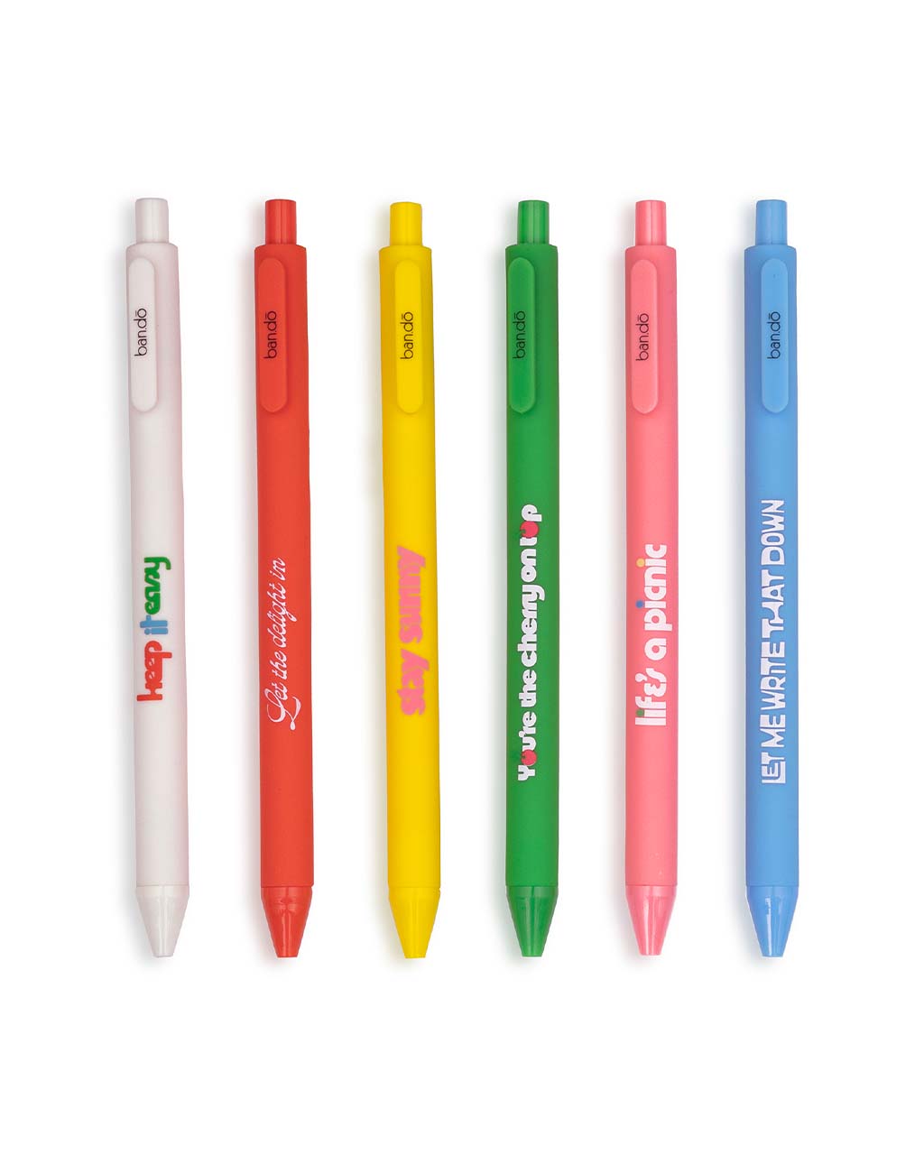 WRITE ON GEL PEN SET - YOU'RE THE CHERRY ON TOP Ban.Do