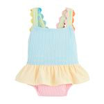 Seersucker Ric-Rac Swimsuit - Persnickety Shop