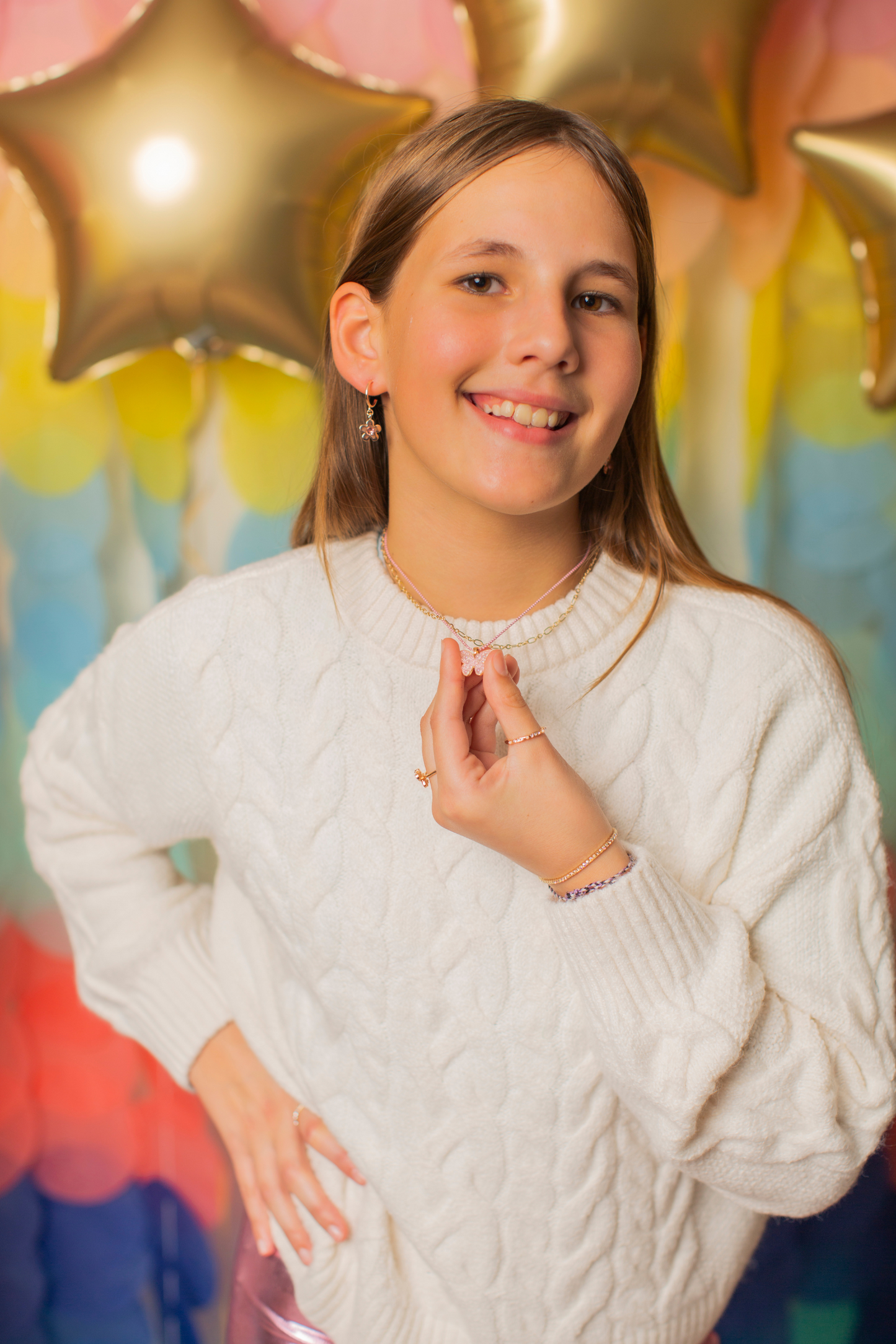 Boutique Chic Bubbly Butterfly Necklace - Persnickety Shop