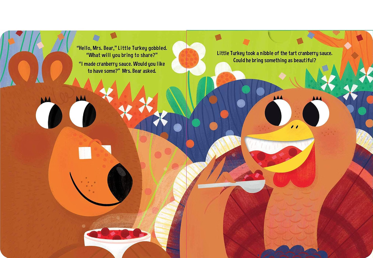 Turkey Gobble (Crunchy Board Books) by Allison Black (Illustrator), Little Bee Books (Author)