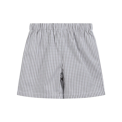 Light Gray Mallard Smocked Shirt and Shorts - Persnickety Shop