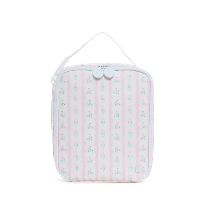 LUNCH BOX INSULATED LUNCH BAG - RIBBON FLORAL PINK - Persnickety Shop