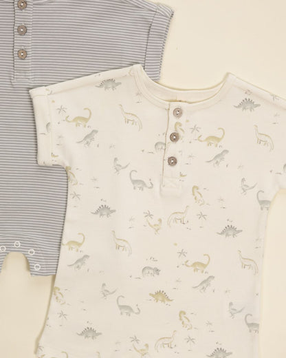 Short Sleeve One-Piece || Dinosaur - Persnickety Shop