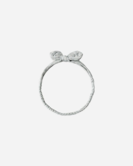 BABY BOW HEADBAND GREEN GINGHAM - Persnickety Shop
