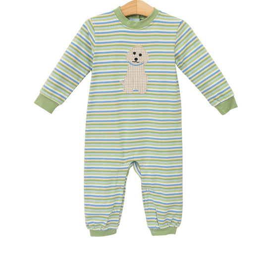 Trotter Street Kids Boy Puppy Romper