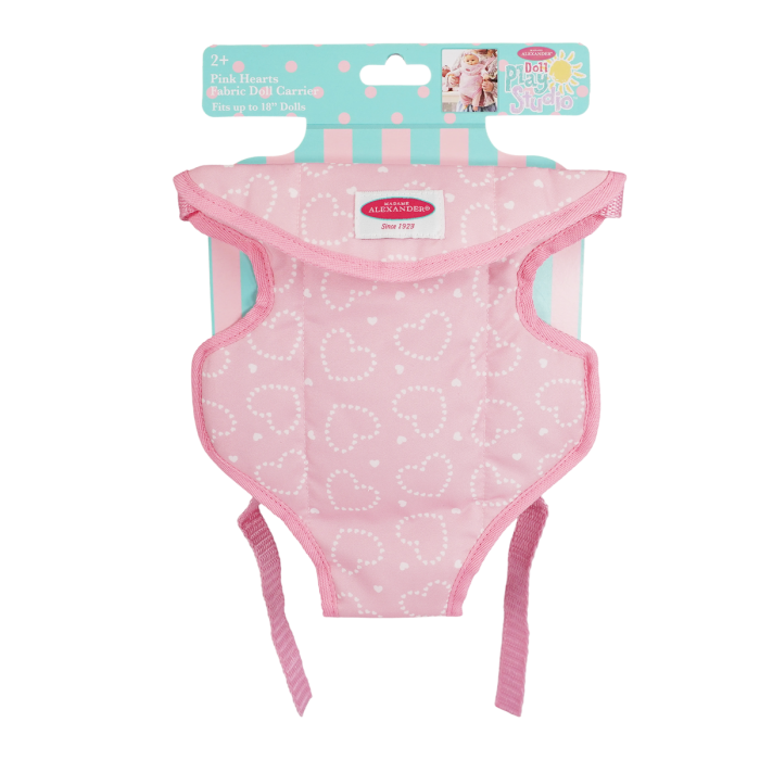 Pink Hearts Fabric Carrier - Persnickety Shop