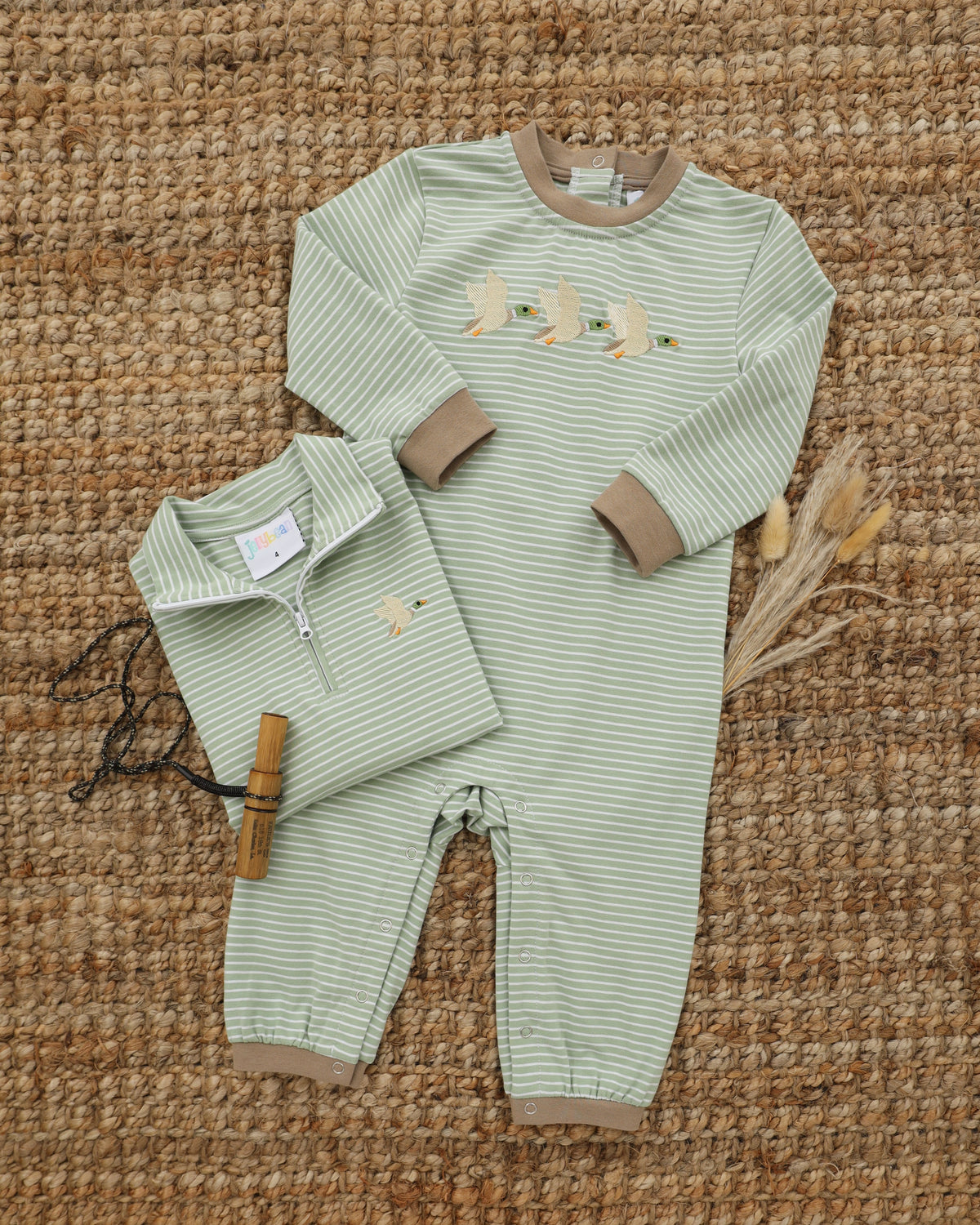 Jellybean by Smock Candy Mallard Flight Romper