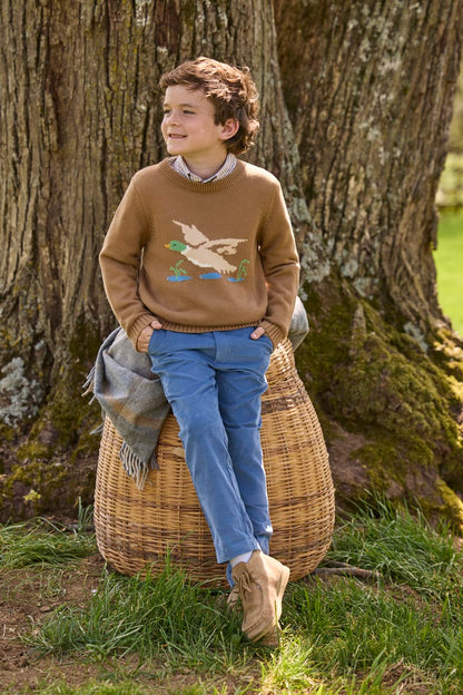 Little English Intarsia Sweater - Flying Mallard