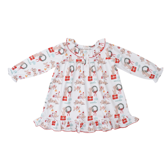 Cypress Row Santa Paws Louise Lounge Dress