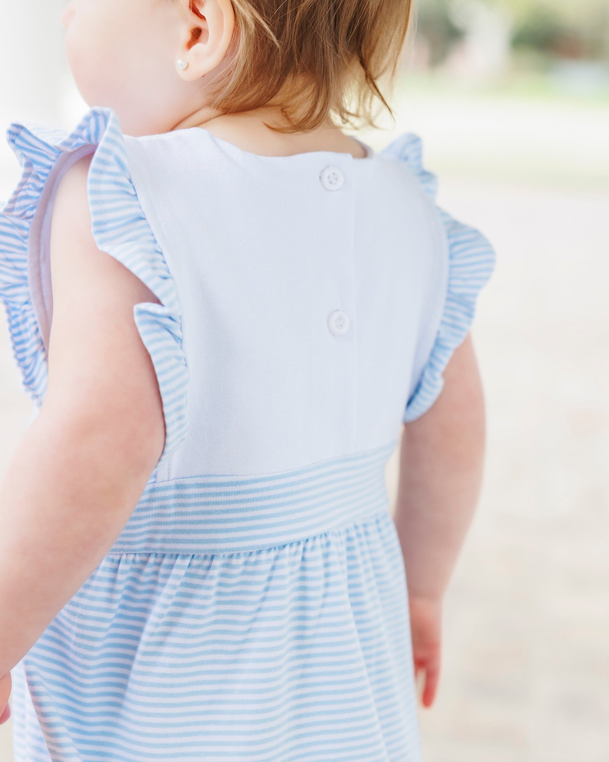 Jellybean Girl Sophia Bubble- Light Blue Stripe - Persnickety Shop
