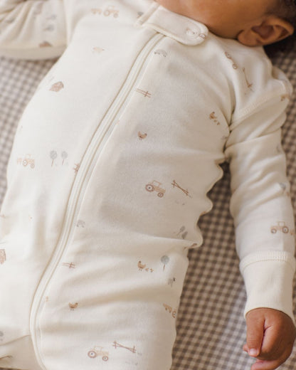 Zip Longsleeve Sleeper || Farm - Persnickety Shop