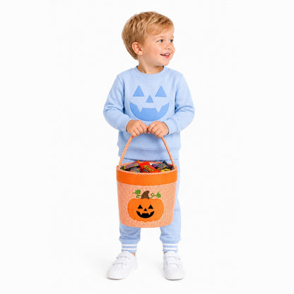 Jack-O-Lantern Trick-Or-Treat Pumpkin Tote