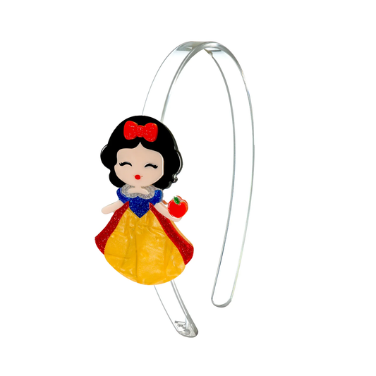 LILIES & ROSES Cute Doll Yellow Dress Headband