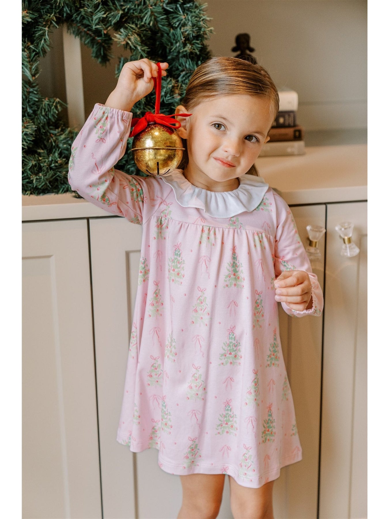 THE PROPER PEONY PRE-ORDER PINK TINSEL LONG SLEEVE DRESS - Persnickety Shop