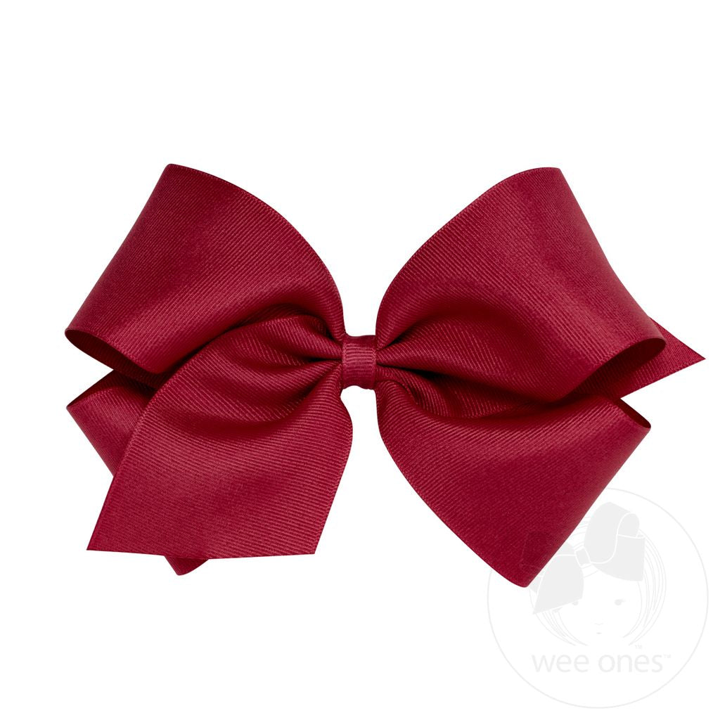 Wee Ones King Classic Grosgrain Hair Bow MANY COLORS