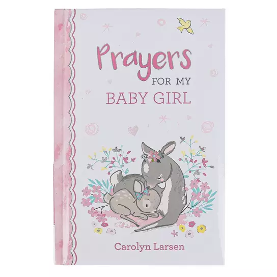 Prayers for My Baby Girl Prayer Book, by Carolyn Larsen, Padded Hardcover - Persnickety Shop