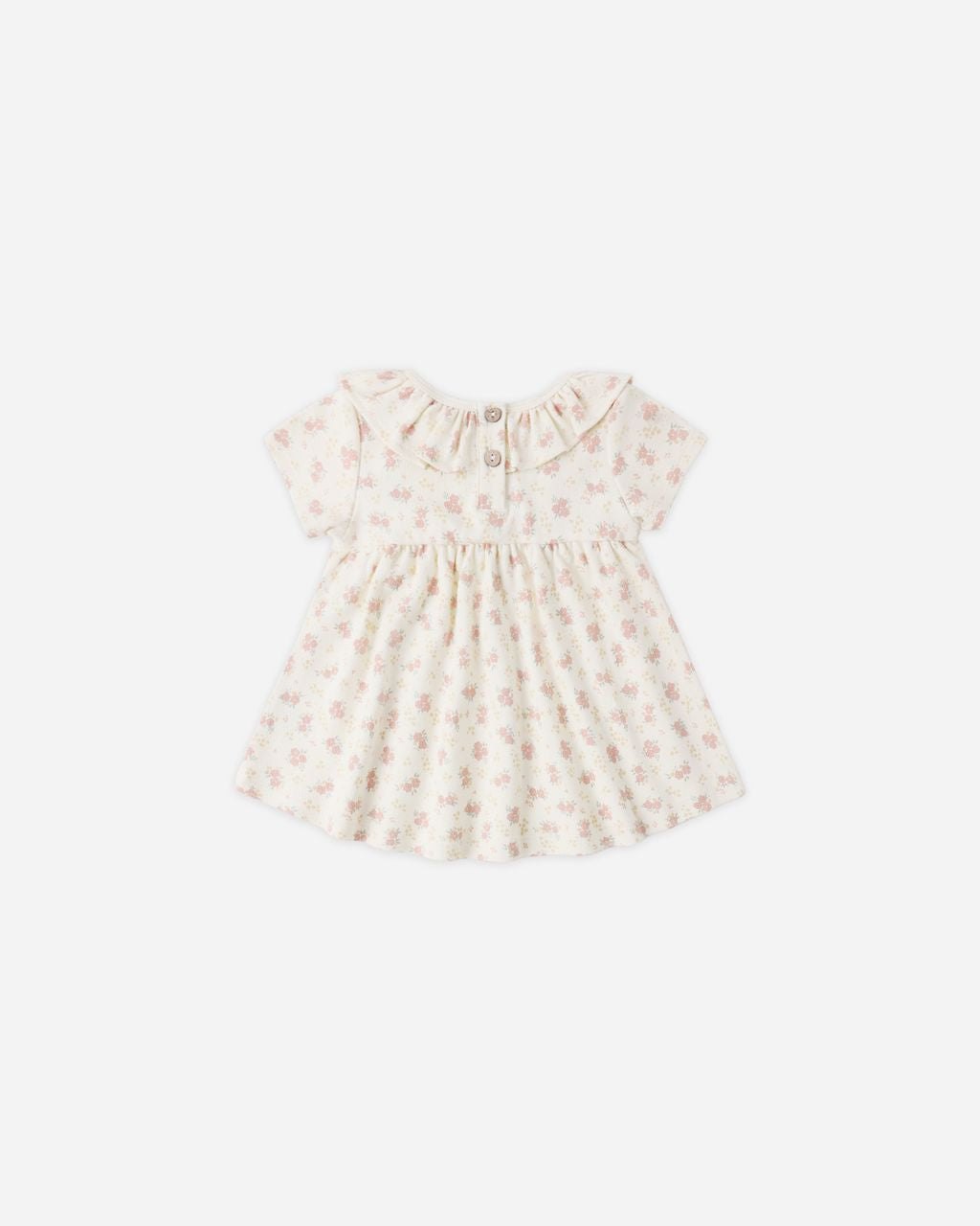 Ruffle Collar Jersey Dress || Flower Field - Persnickety Shop