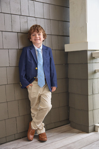 Little English Classic Wool Blazer - Navy