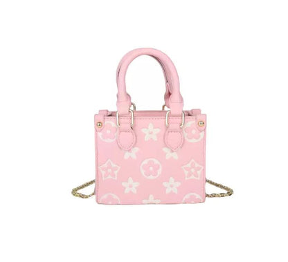 Fashion Printed Mini Tote- CAMEL