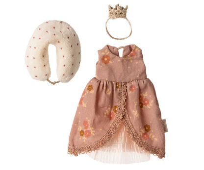 Maileg NEW Queen dress, Mum mouse