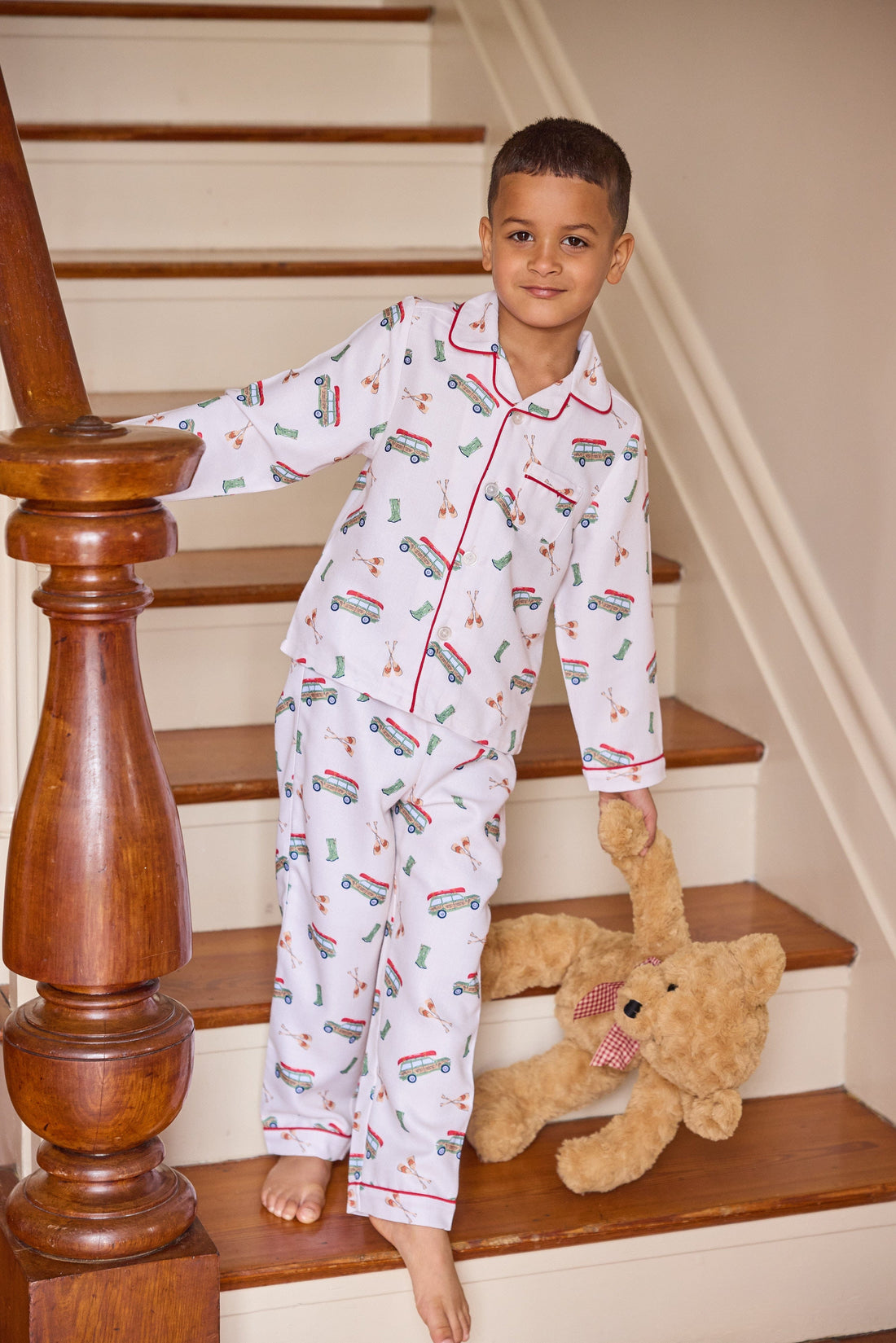 Little English Classic Pajama Set - Red