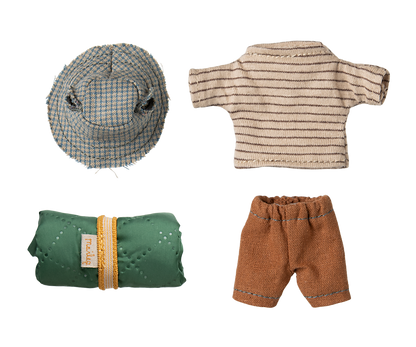 Maileg Hiker mouse, Big brother - Thin stripes - Persnickety Shop