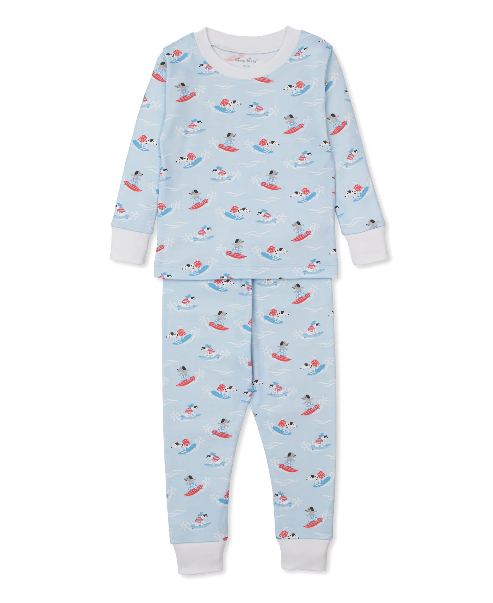 Kissy Kissy PJs  Beach Pups- LONG SLEEVE - Persnickety Shop