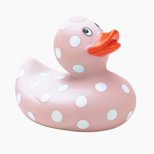 PINK POLKA DOT RUBBER DUCKIE - Persnickety Shop