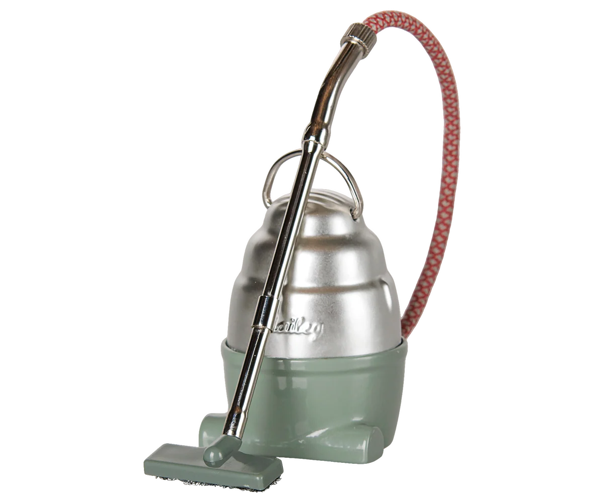 Maileg Vacuum cleaner, Mouse - Dark mint