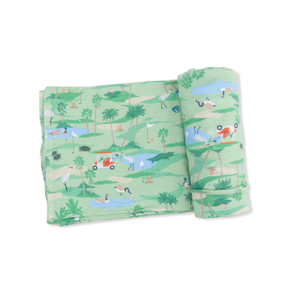 Golf Oasis Animals - Swaddle Blanket - Persnickety Shop