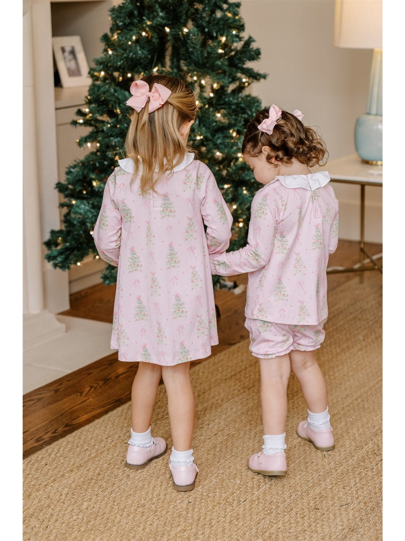 THE PROPER PEONY PRE-ORDER PINK TINSEL LONG SLEEVE DRESS - Persnickety Shop