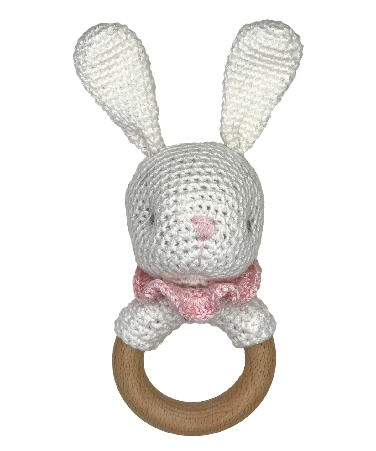 Bunny Bamboo Crochet Wooden Rattle