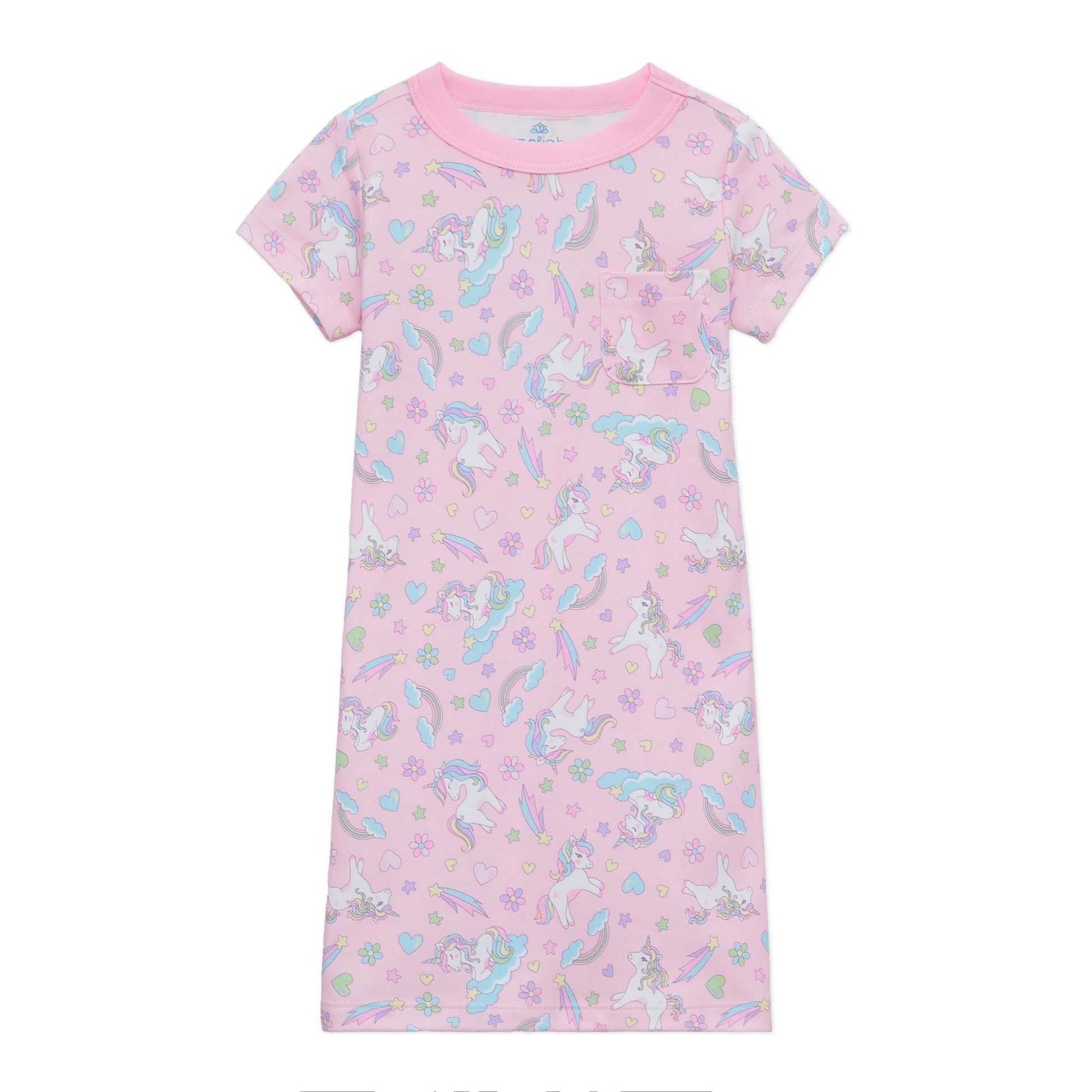 Magnolia Baby Enchanted Unicorns Short Sleeve Play Dress/ Nightgown - Persnickety Shop