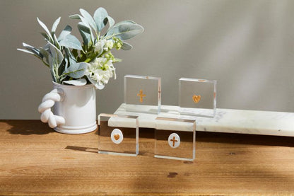 HEART INTAGLIO MINI ACRYLIC SITTER - Persnickety Shop