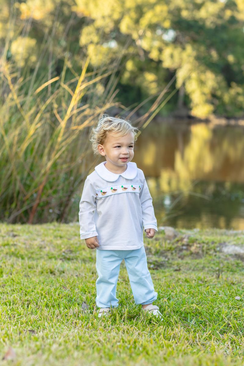 Trotter Street Kids Boy Mallard Migration Bloomer Pant Set