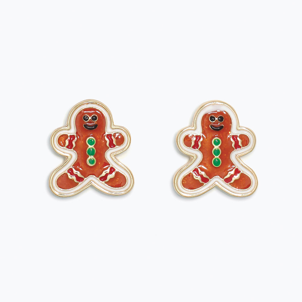 Earrings-Cute Gingerbread Men