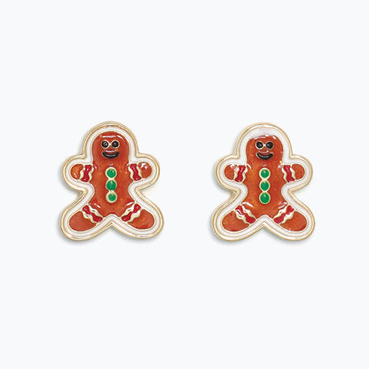 Earrings-Cute Gingerbread Men