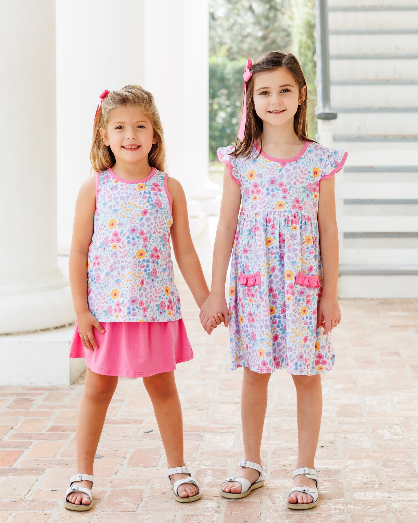Jellybean Poppies and Petals Pocket Dres - Persnickety Shop