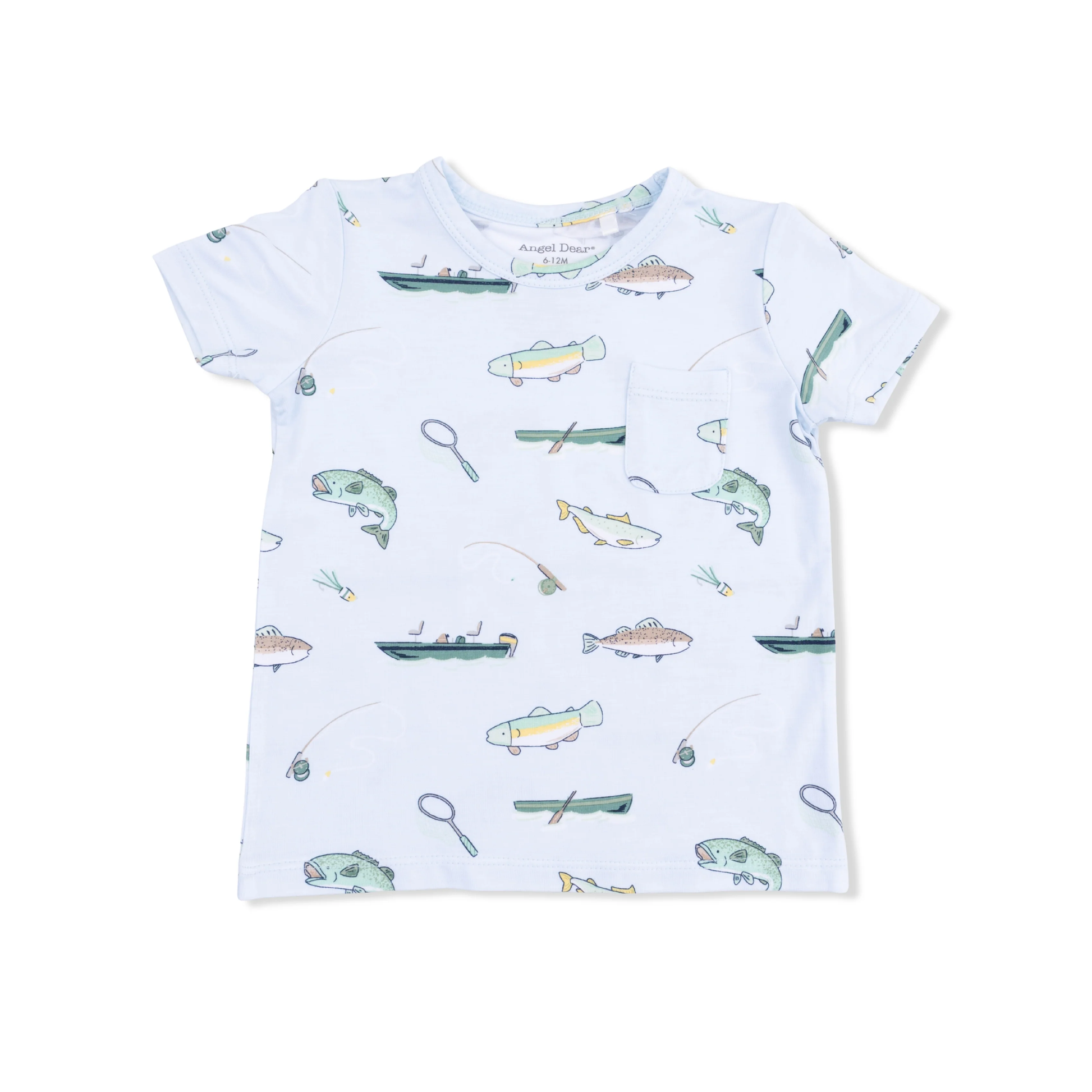 Fishing - Crew Neck Tee with Casual Short - Persnickety Shop