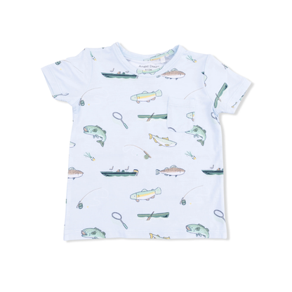Fishing - Crew Neck Tee with Casual Short - Persnickety Shop