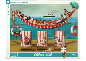 ALL PAWS ON DECK-500 PIECE JIGSAW PUZZLE - Persnickety Shop