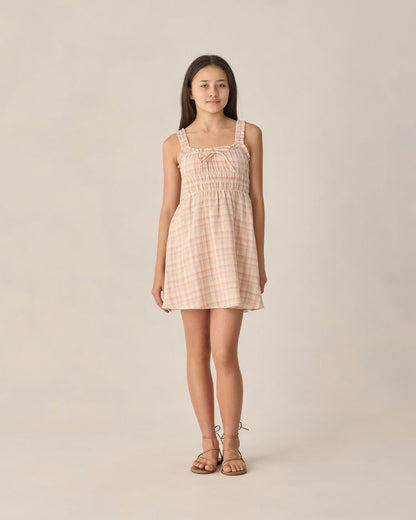 TEEN JANE MINI DRESS SUMMER PLAID - Persnickety Shop