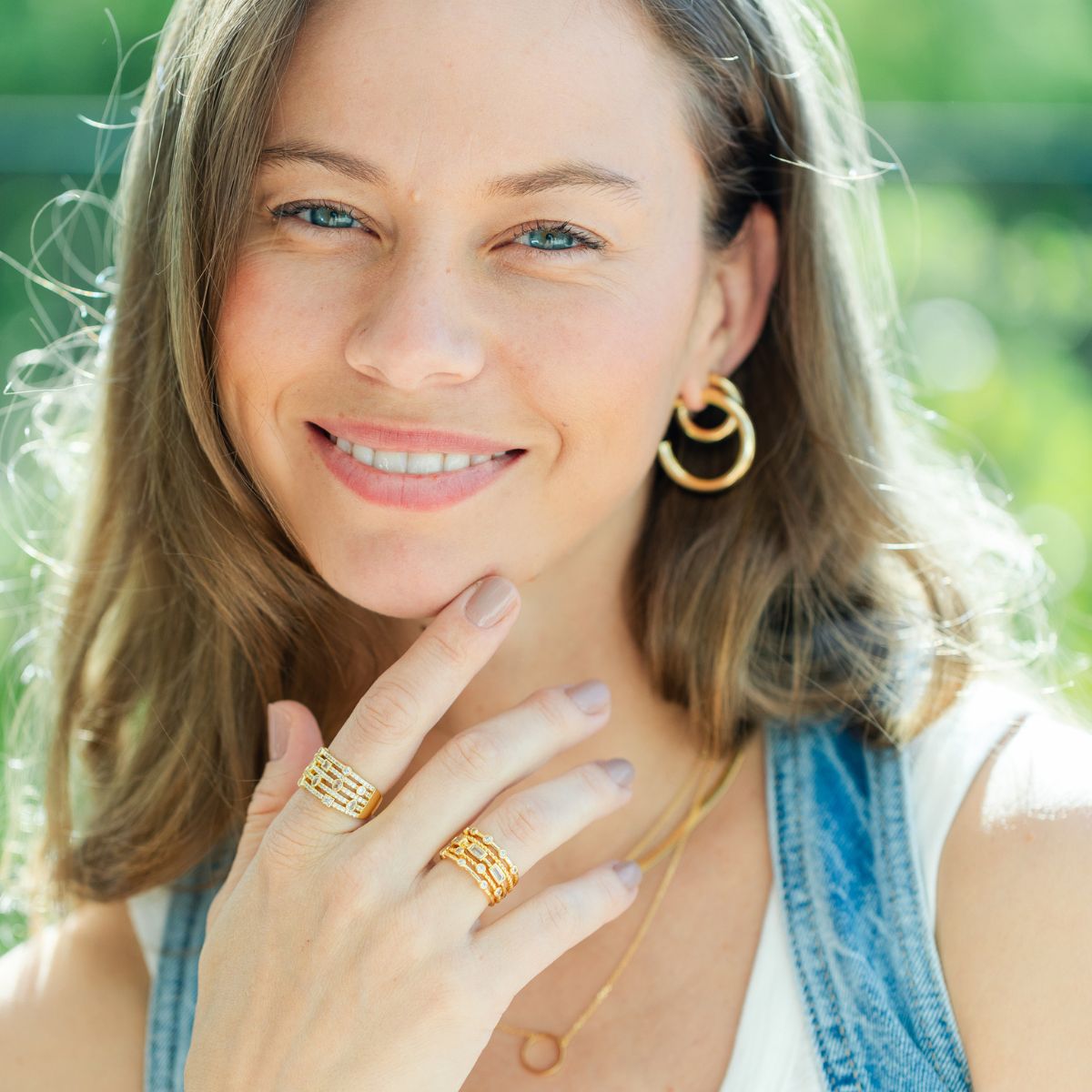 Layered Statement Ring Silver - Persnickety Shop