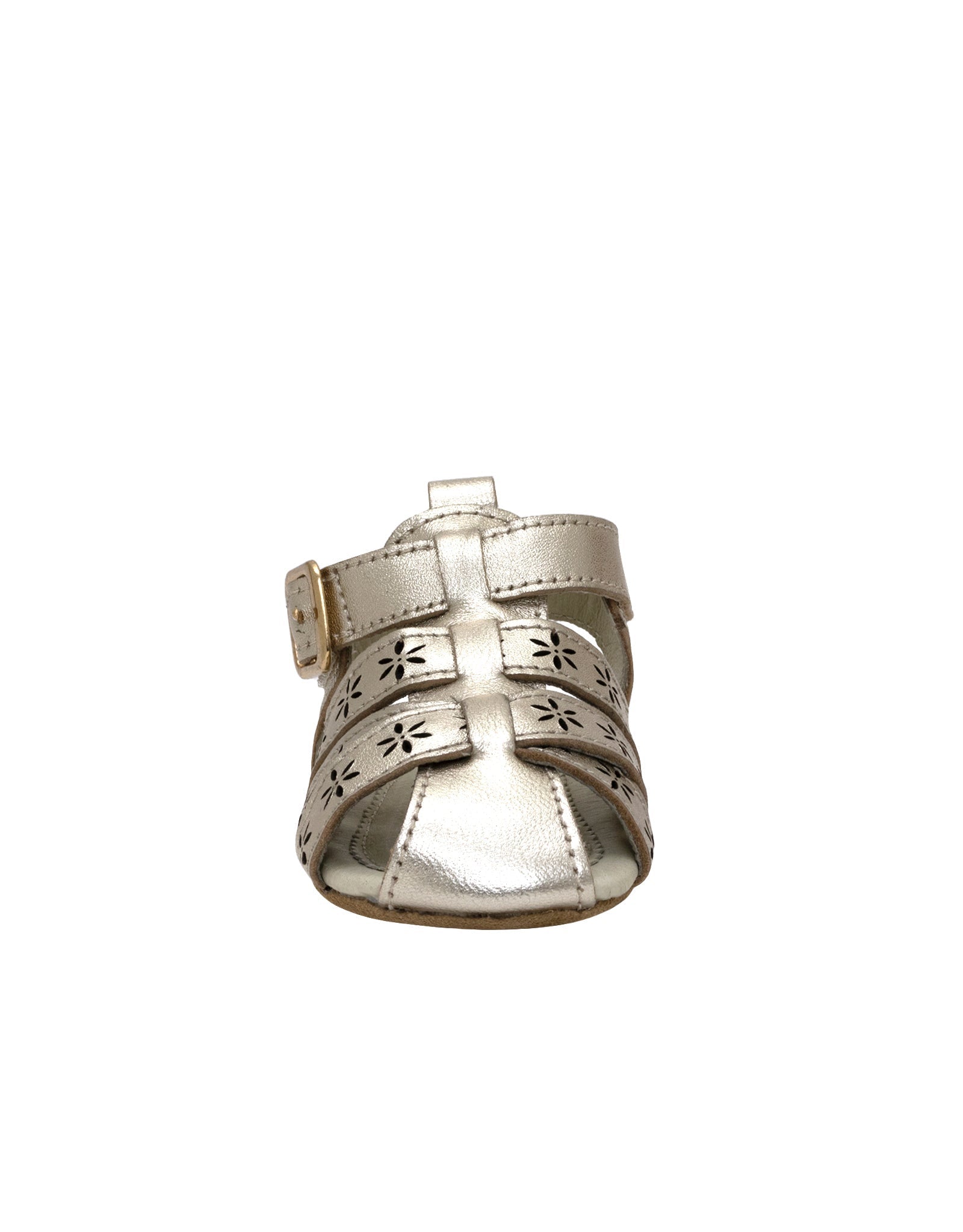 Robeez- Fleur First Kicks Sandals Gold - Persnickety Shop